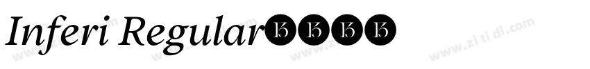 Inferi Regular字体转换